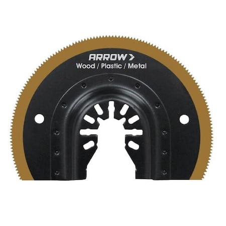 Arrow Fastener 3 7/16" Titanium Coated Bi-Metal Radial Sawblade, 1PC OSC208-1